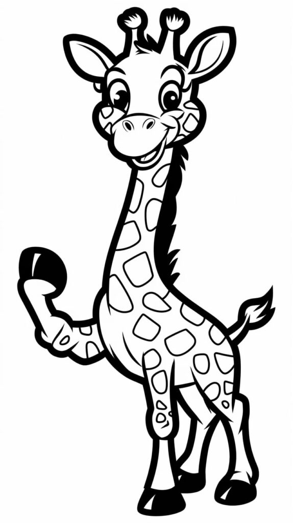 animal coloring pages giraffe