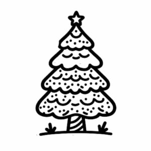 disegno da colorare albero di natale