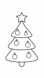 ausmalbild weihnachtsbaum kostenlos
