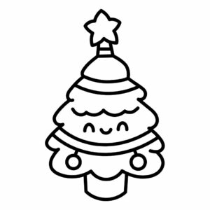 albero di natale disegni da colorare