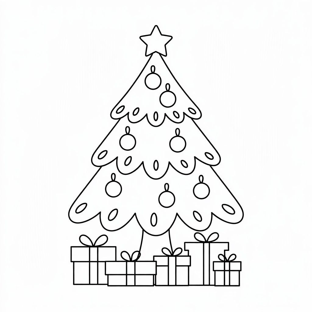 kerstboom tekening