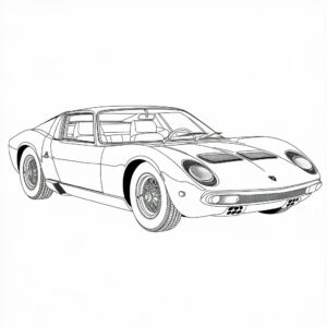 realistic lamborghini coloring pages