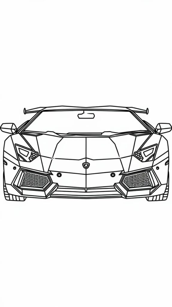 lamborghini huracan coloring pages