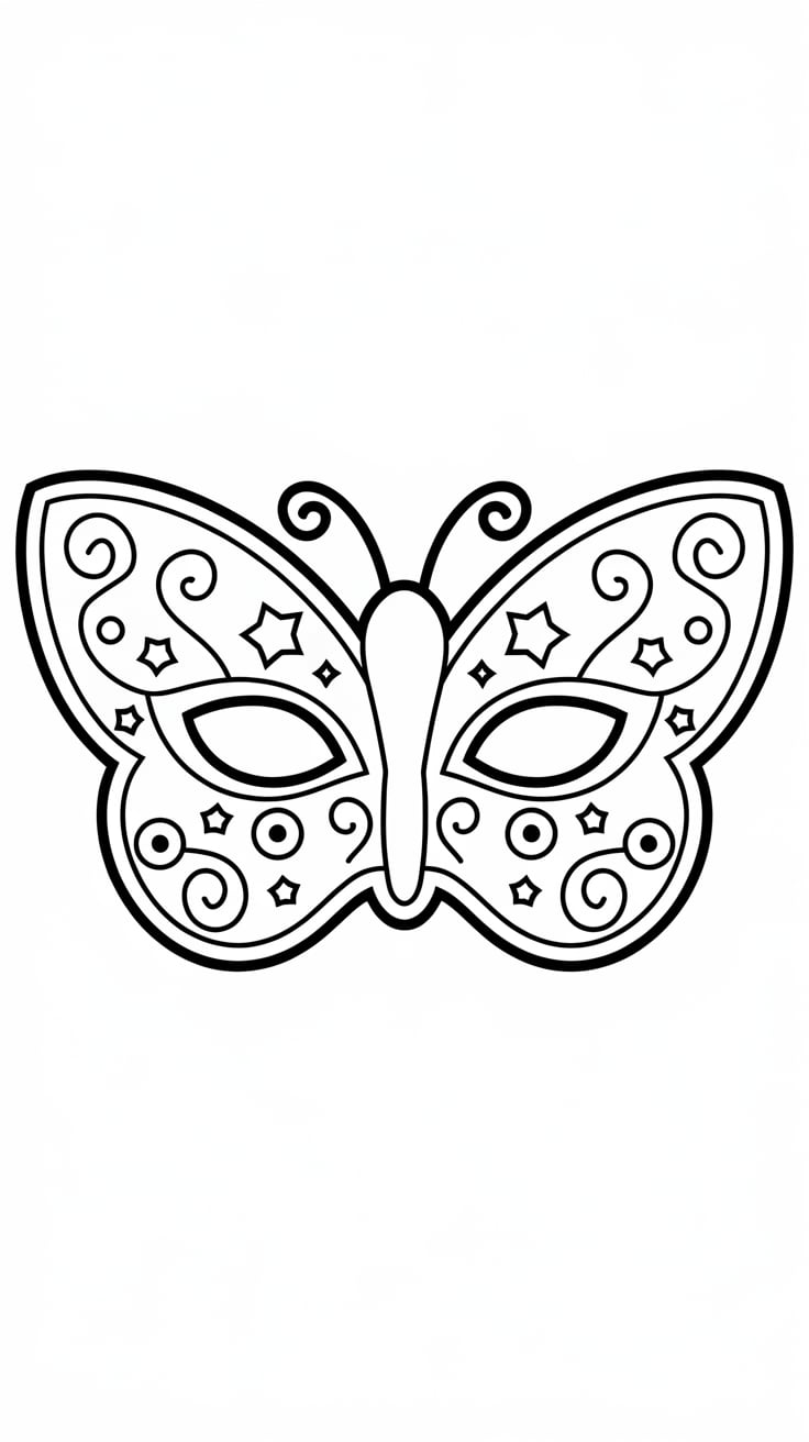 karneval ausmalbild kostenlos