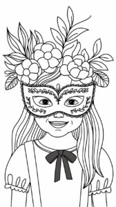 kleurplaat carnaval volwassenen