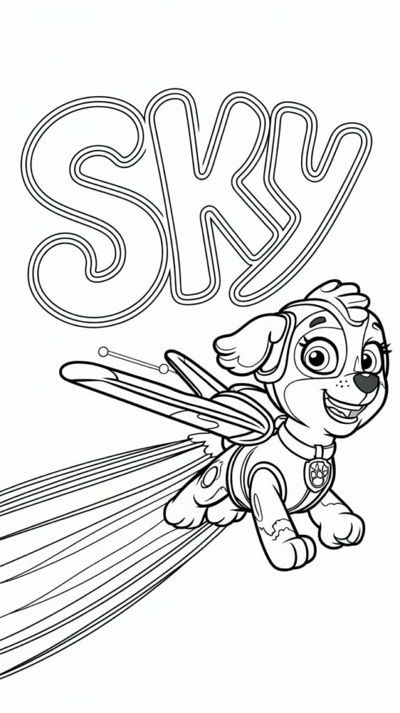 paw patrol coloring pages