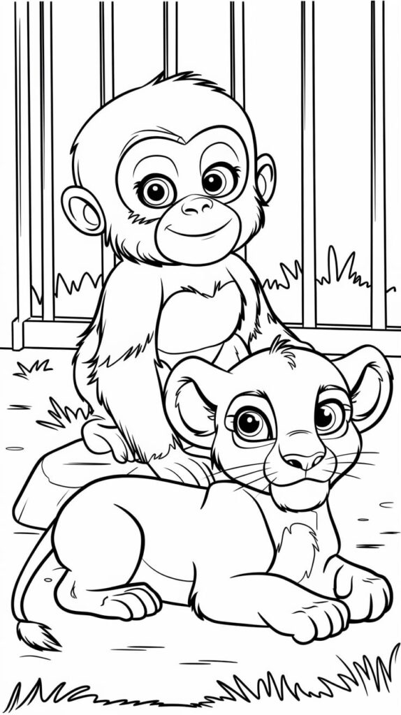 free printable coloring pages zoo animals