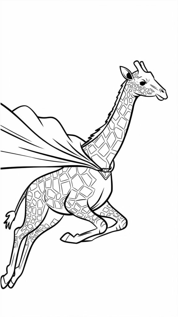 giraffes can't dance coloring page