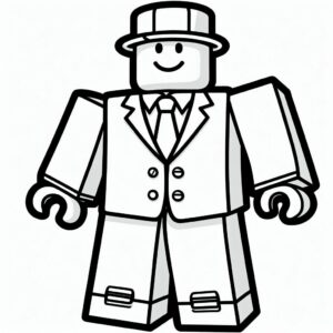 roblox coloring pages boy