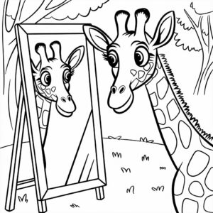 printable coloring pages giraffe