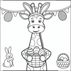 coloring pages giraffes