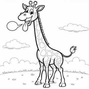 coloring pages giraffe