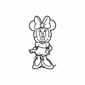 minnie da colorare e stampare