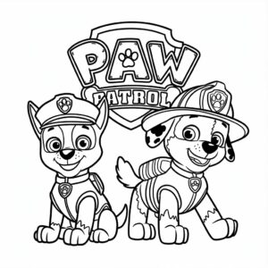 disegni di paw patrol da colorare