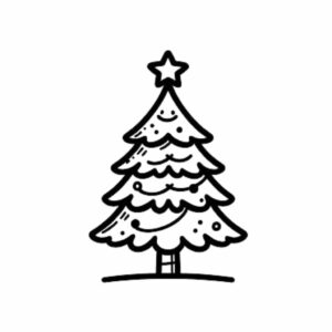 albero di natale da colorare pdf