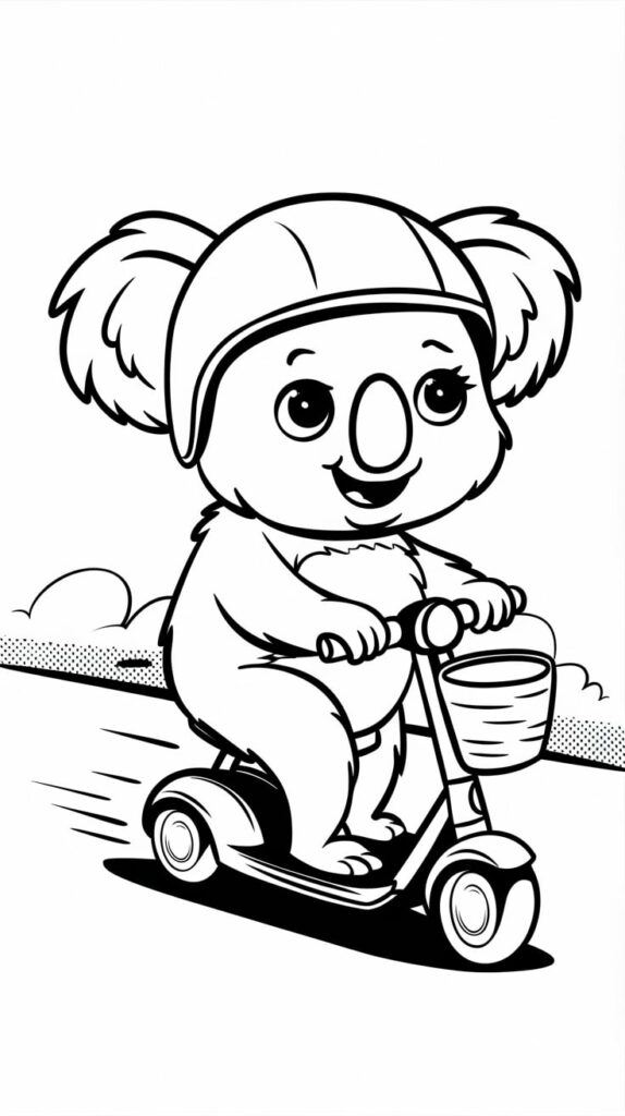 free koala coloring pages