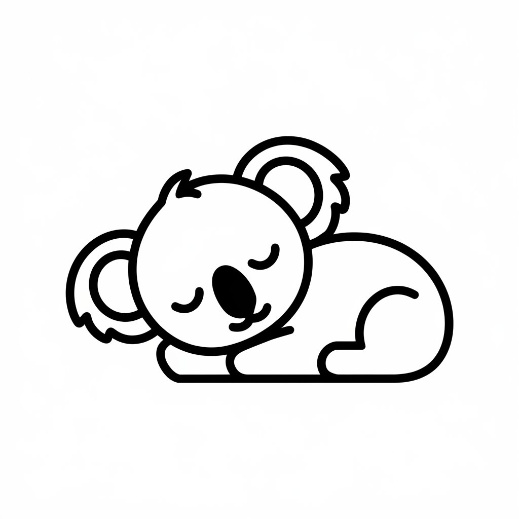 kleurplaat koala printen