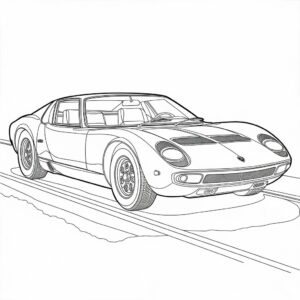 coloring page lamborghini