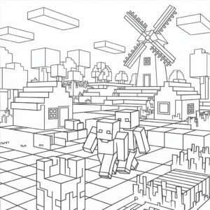 mutant creatures minecraft mutant mobs zombie coloring page