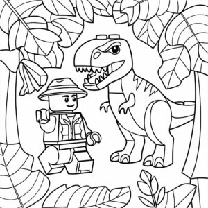 coloring page lego