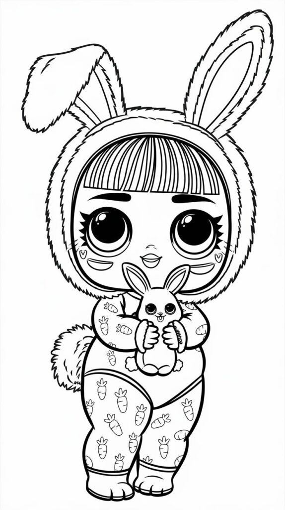 lol dolls coloring page