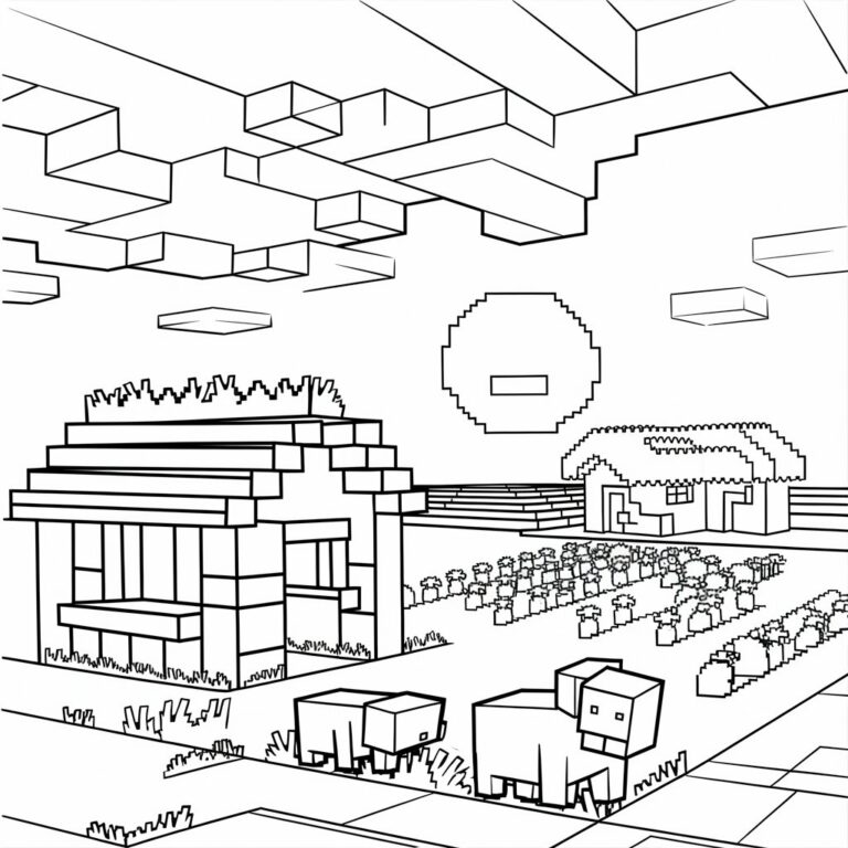 mutant mods minecraft coloring page - AZkleur