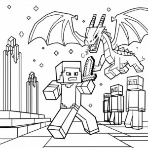 minecraft creeper coloring pages for kids