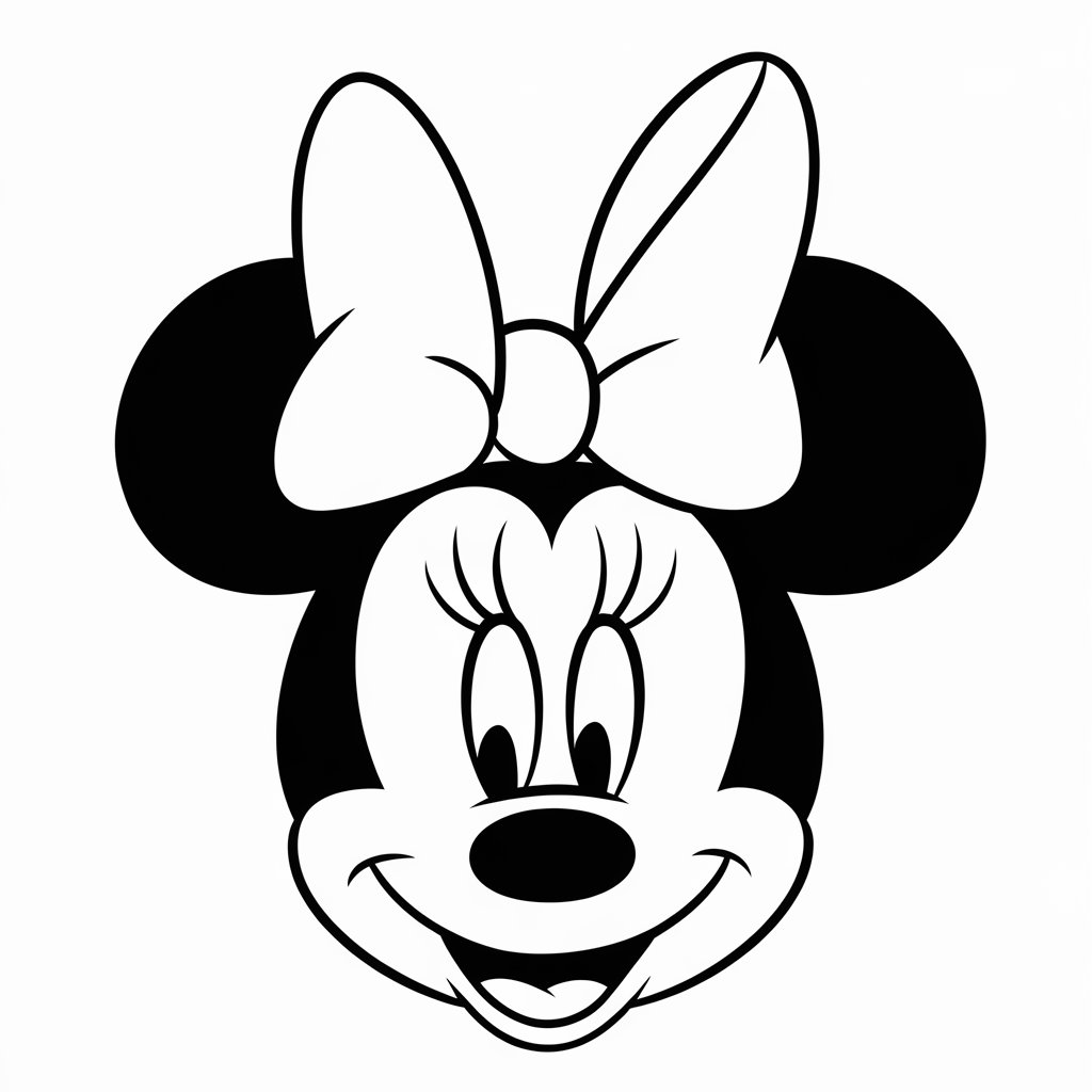 kleurplaat minnie mouse verjaardag