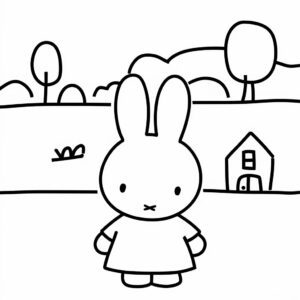 coloring pages miffy to print