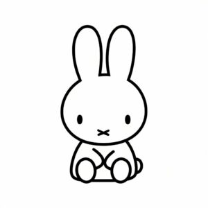 coloring pages of miffy printen