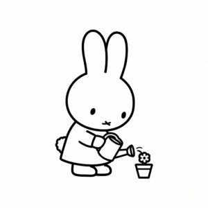 coloring page miffy