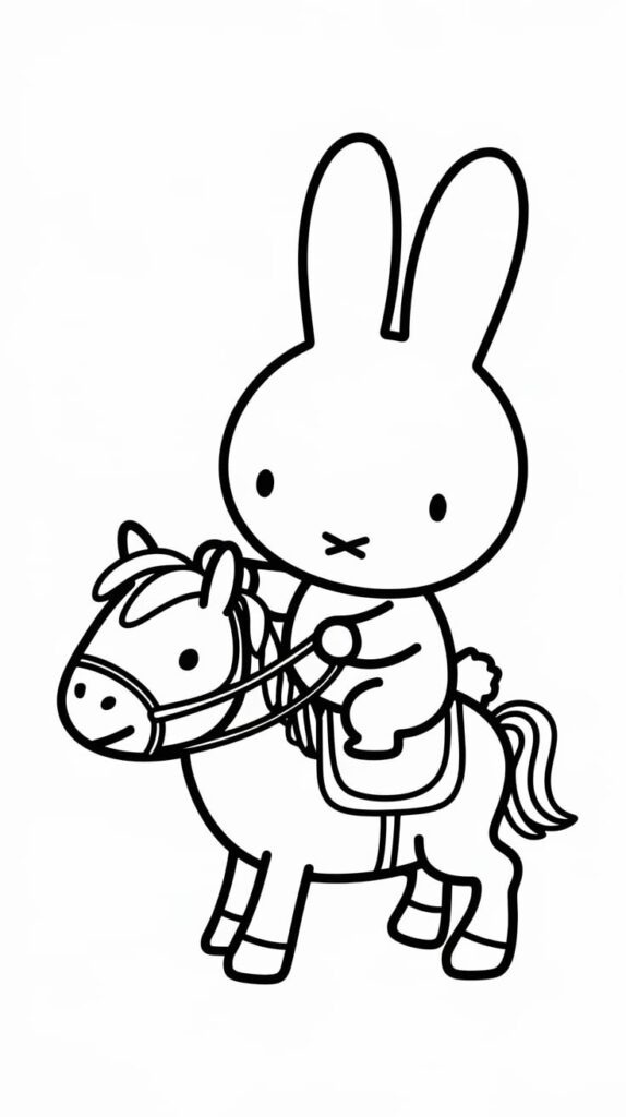 miffy cute free for kid coloring