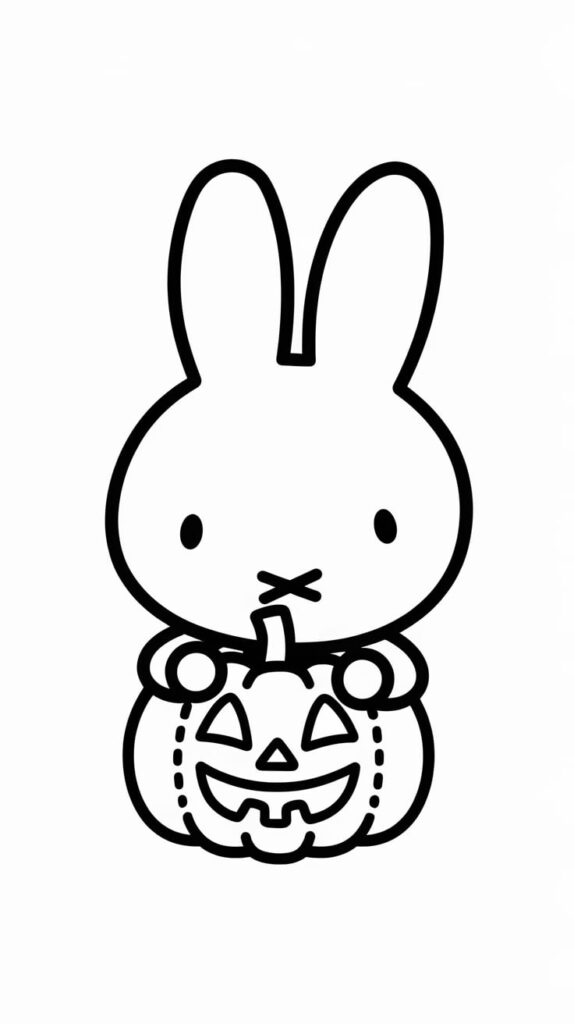 miffy printable coloring page