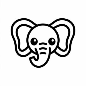 kleurplaat olifant gratis