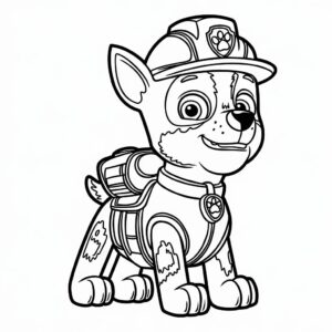 disegno da colorare paw patrol