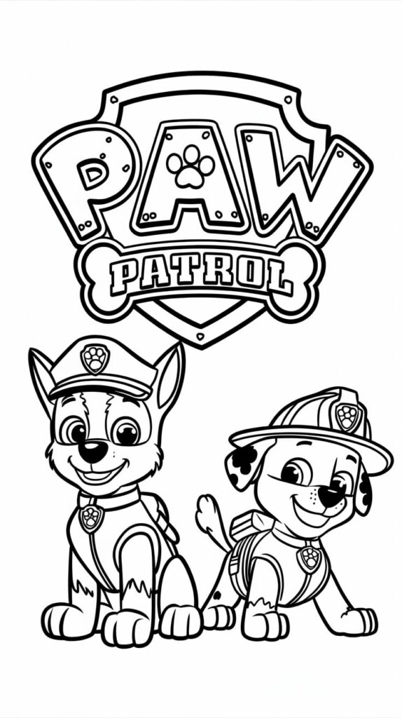 everest paw patrol da colorare