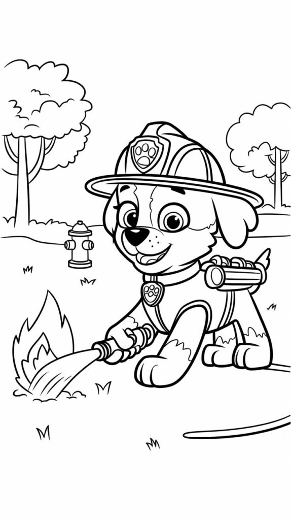 ryder paw patrol da colorare