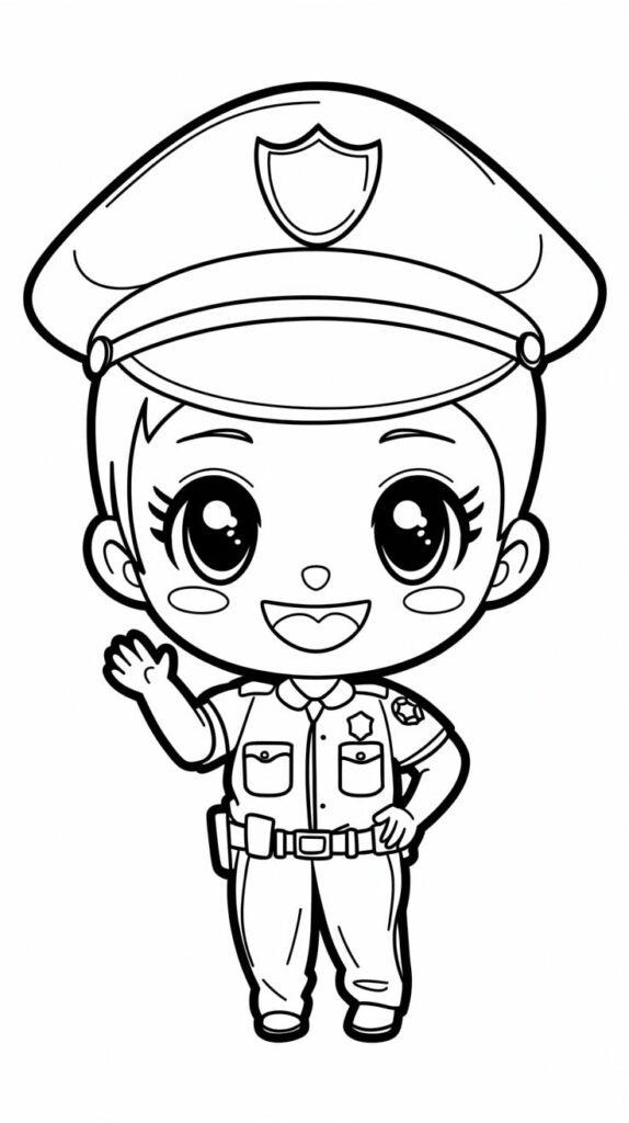 police truck coloring pages