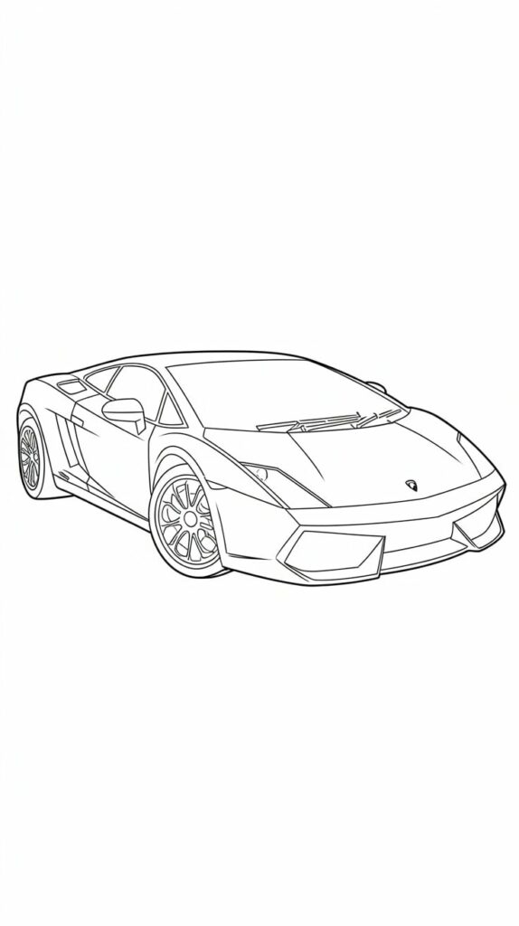 car lamborghini coloring pages