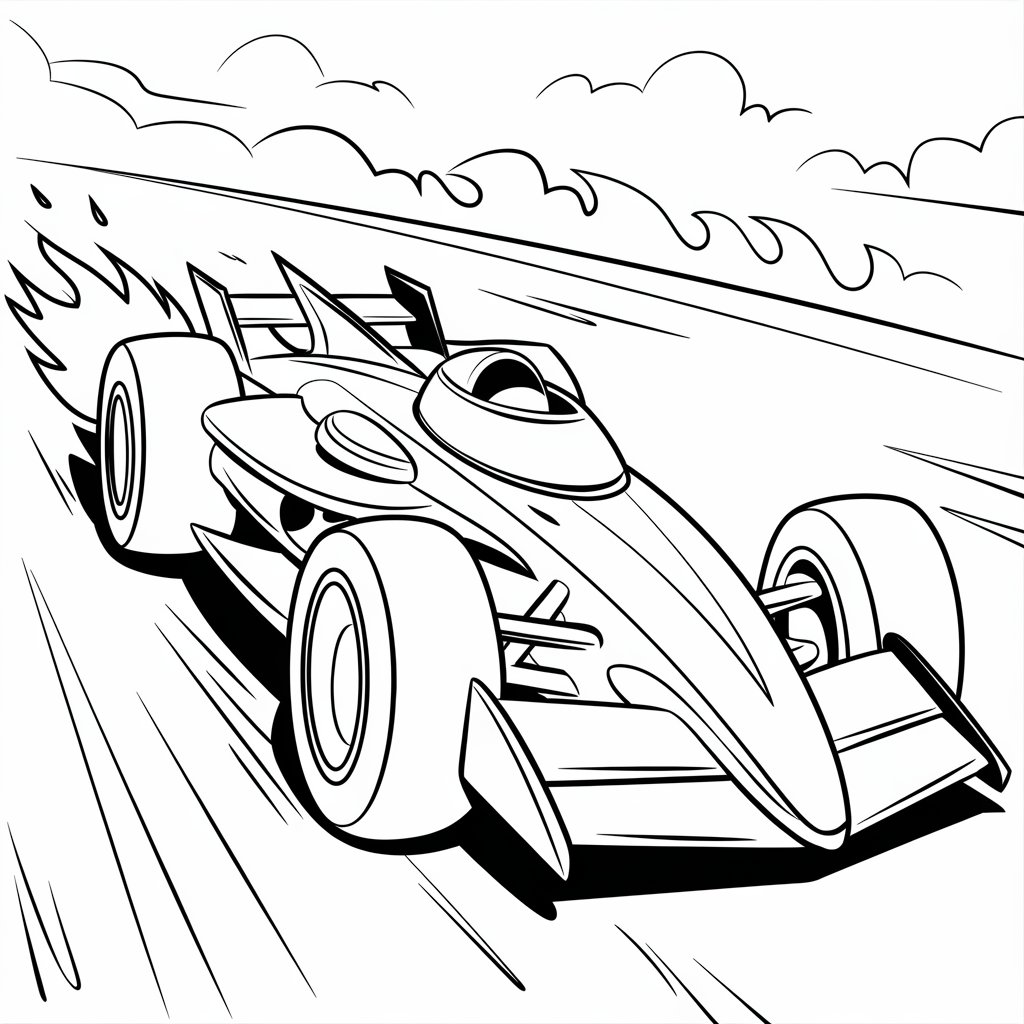 Gratis 34 Raceauto Kleurplaten Afdrukbare Pagina s Voor Kinderen