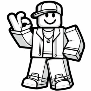 coloring pages of roblox