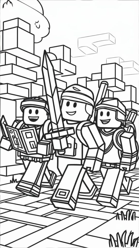 roblox coloring pages free