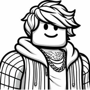 roblox character coloring pages