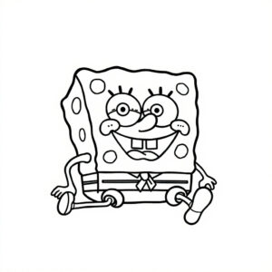 kleurplaat spongebob printen