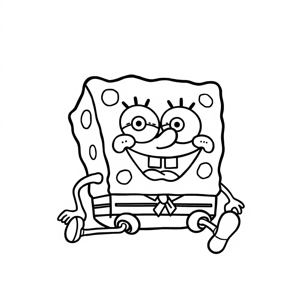 kleurplaat spongebob printen