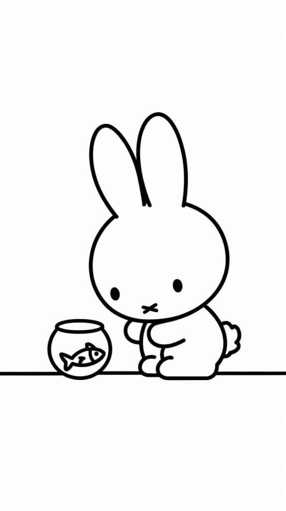 miffy coloring pages printable