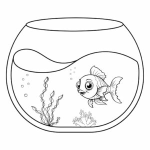 coloring page for fish