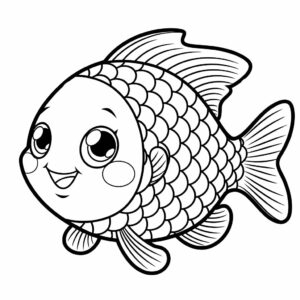 coloring page fish