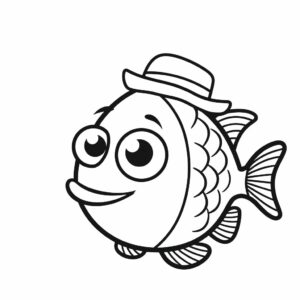 fish coloring book pages