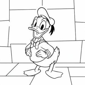 kleurplaten disney donald duck